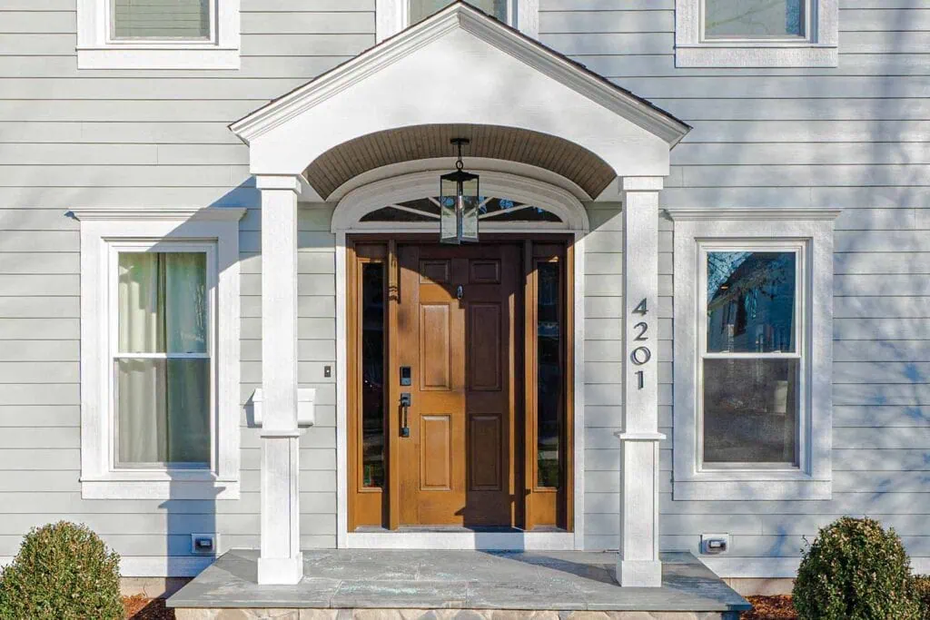 Front porch exterior remodel.