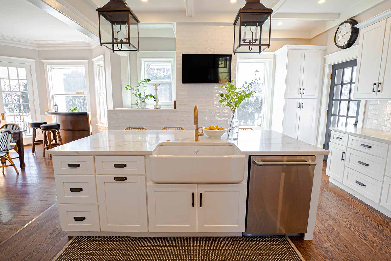 Elik Homes open-concept kitchen remodel.